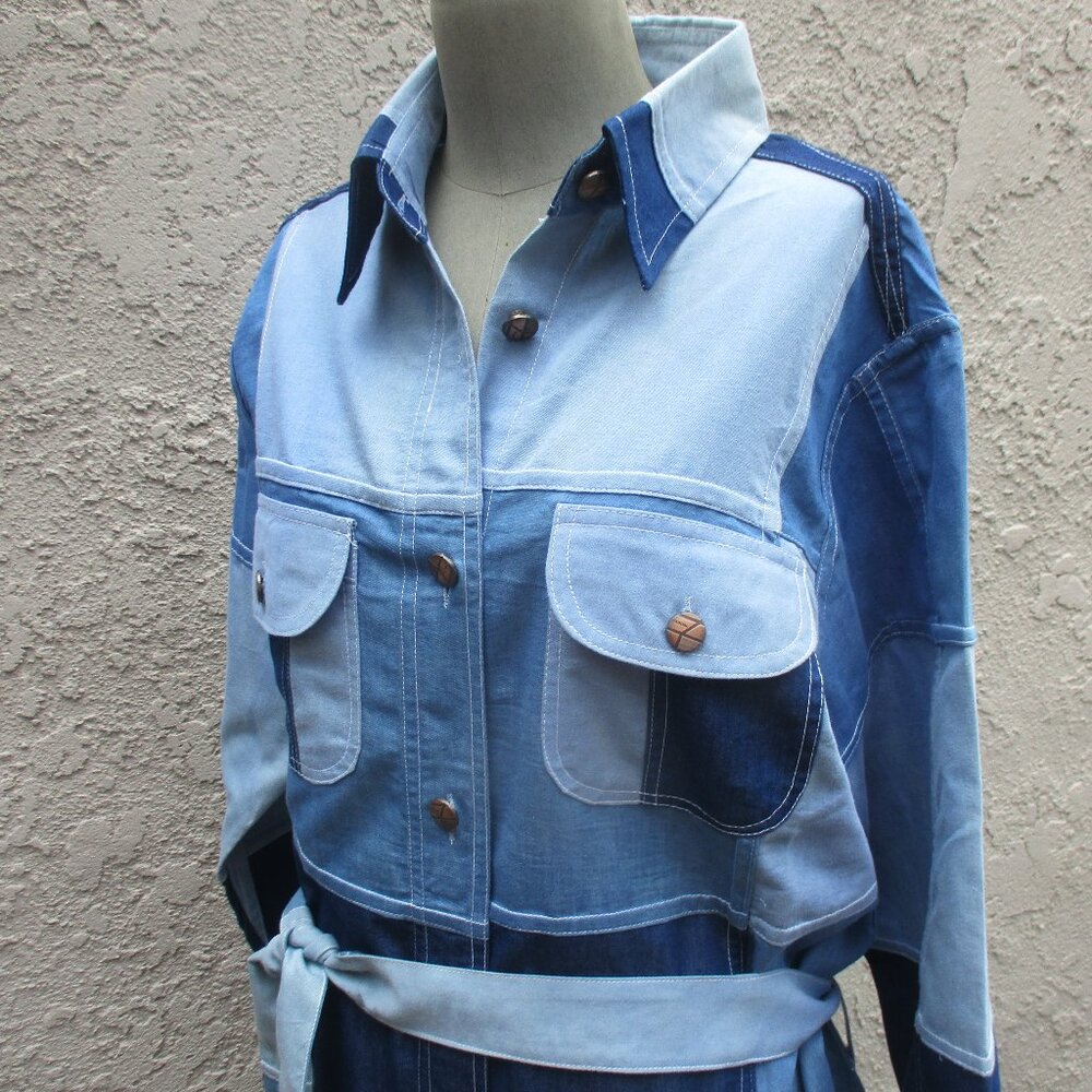 Nwot Ashley Taylor ~ Patchwork Duster / Jacket ~ … - image 6